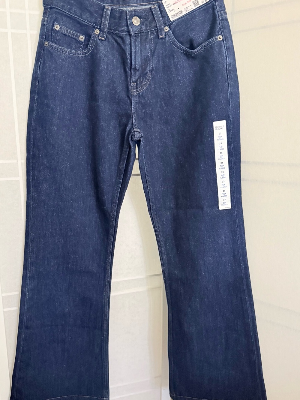 Uniqlo Women's Dark Indigo Wide-Leg Jeans